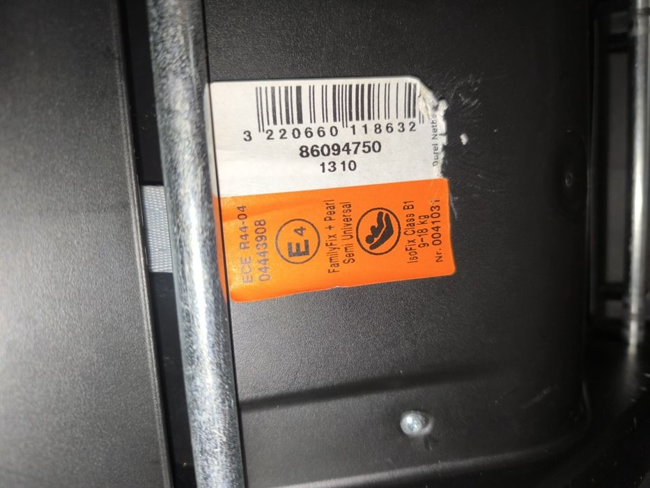 Cadeira auto bebeconfort pearl com isofix