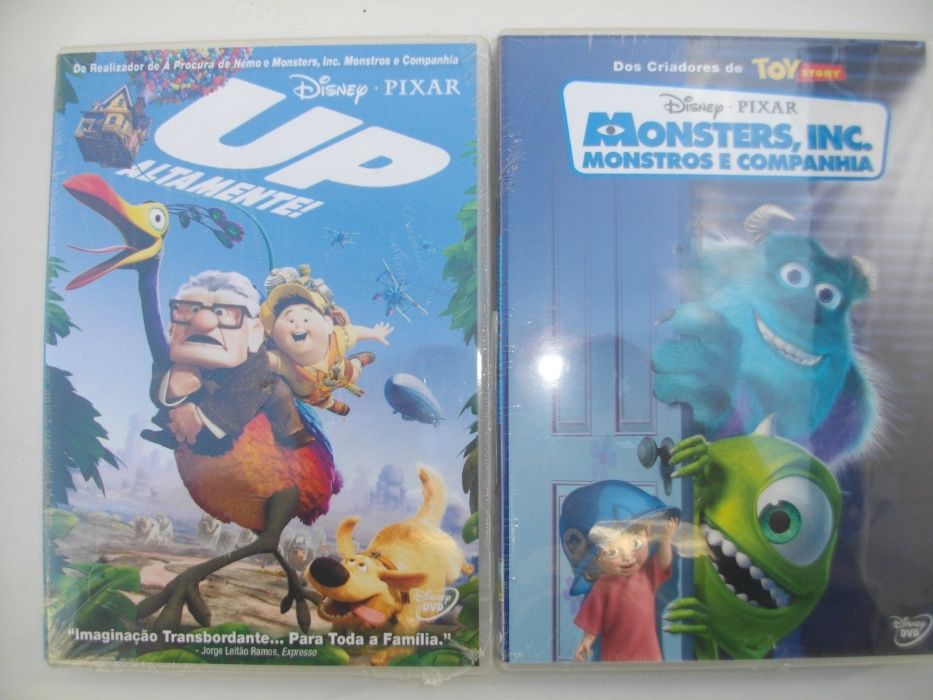 Vários DVDs de Animação novos (10€: cada)