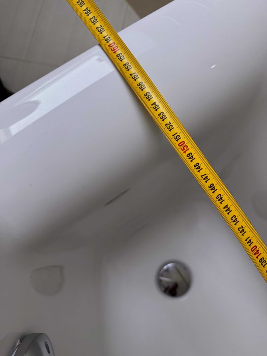 KOŁO wanna narożna prawa Clarissa 160x100 akrylowa bateria zagłówek