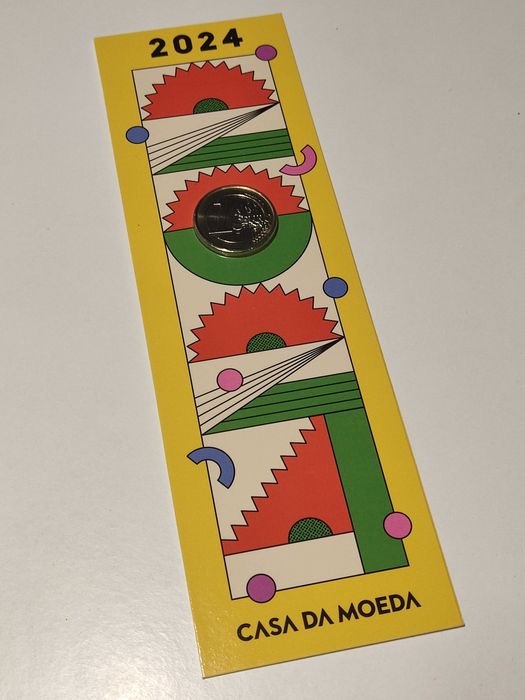 Moeda Comemorativa 1 euro Portugal 2024 FDC (Emissão 3.000 Unidades)