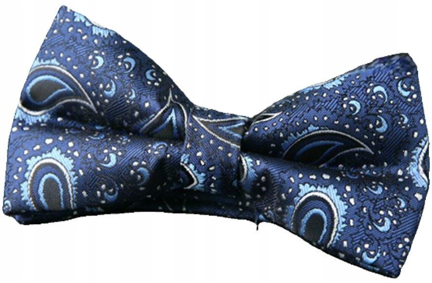 Muszka piękna MUCHA męska tkana wzór 60+ ozdobne Pudełko