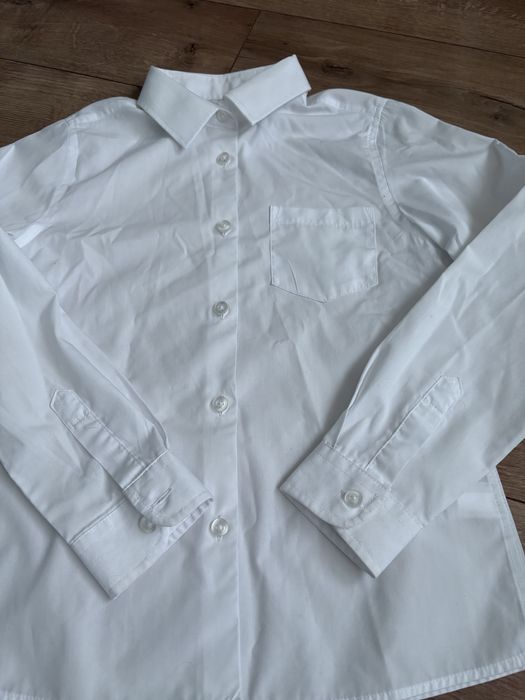 Біла сорочка на хлопчика 10 років, зріст 140 см, белая  рубашка