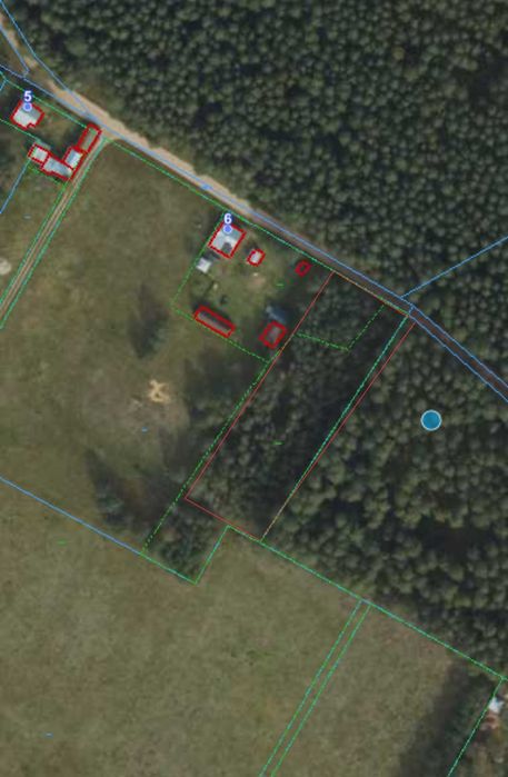 Sprzedam działkę rolną 0,50ha - Dworczysko, Gmina  Giby - przy lesie