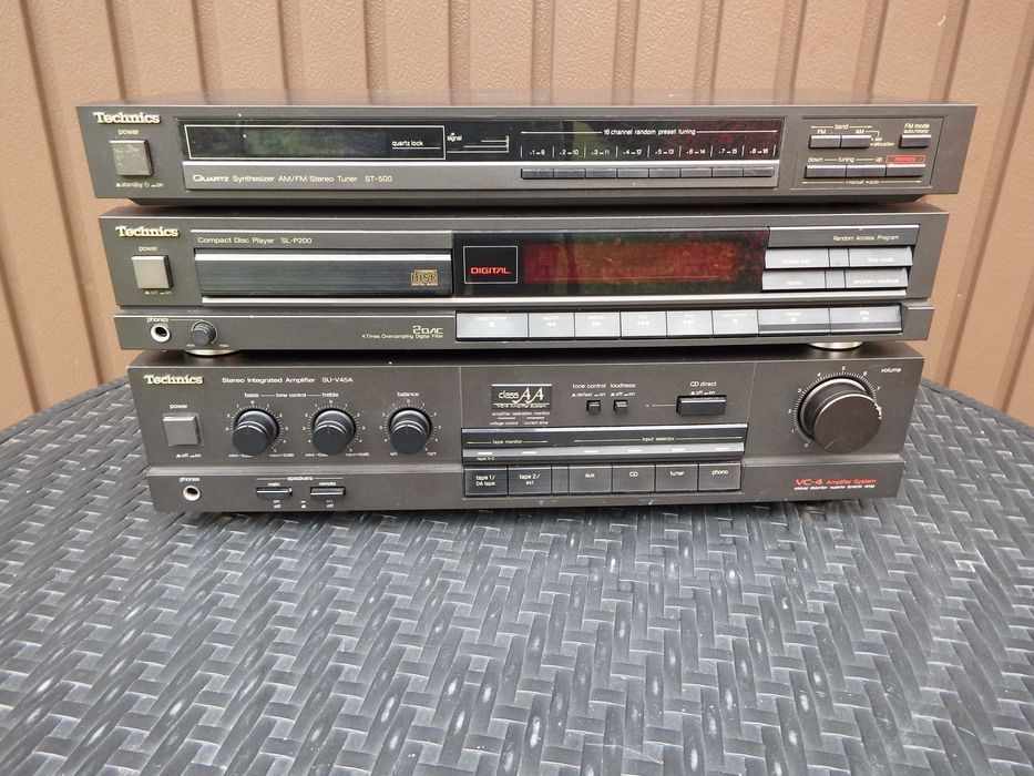 Zestaw Technics wzmacniacz,tuner,cd