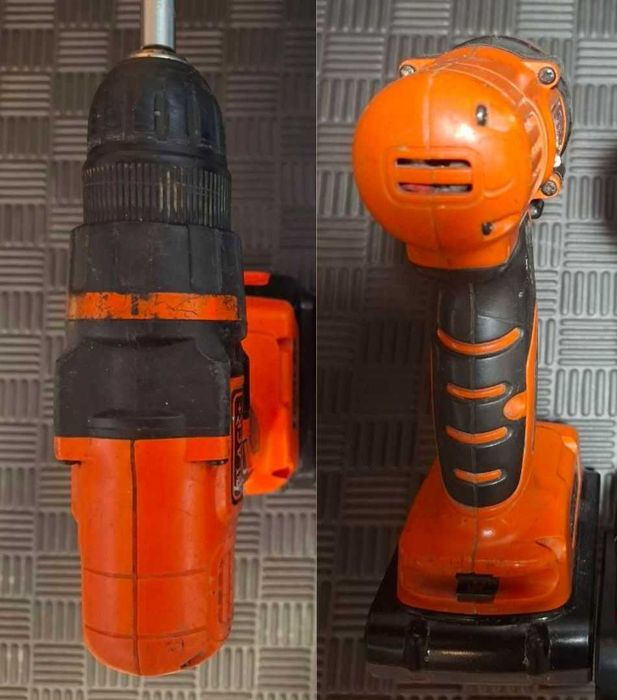 Дрель-шуруповерт Black+Decker, аккумулятор, зарядка, кейс