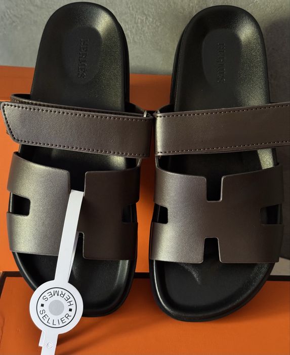 Сандалі ,шльопанці Hermès Chypre шкіра
