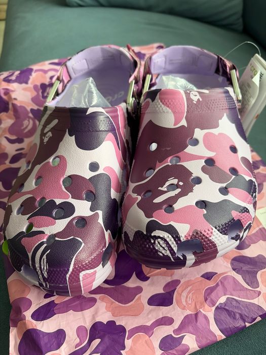 Crocs fioletowe nowe z 5 dodatkowymi przypinkami