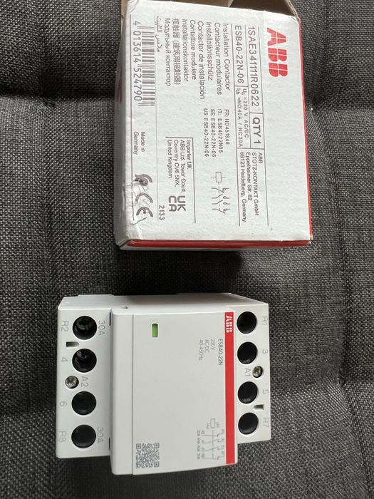 Контактор 2NO+2NC ABB esb40-22N 230в 40а