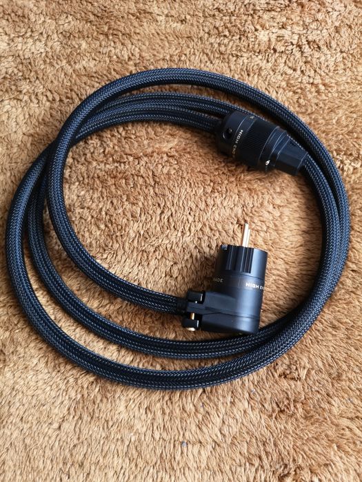 Kabel zasilający Melodika 3x4 mm dł 2.0m. Wtyki kątowe - proste