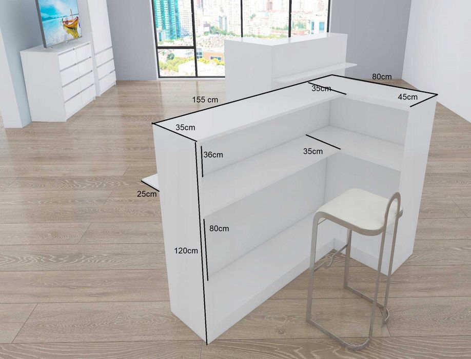 LADA recepcyjna  LIHT do recepcji Na wymiar | Nowoczesna | Producent