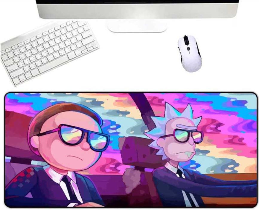 Большой коврик для мыши 800x300мм Dota 2 CS:GO Witcher WoW Рик и Морти