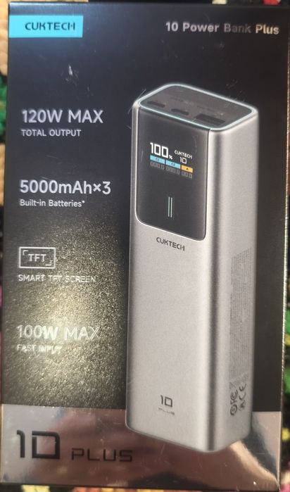 Портативний зарядний пристрій (power bank) CUKTECH PB100P 15000mAh 150W