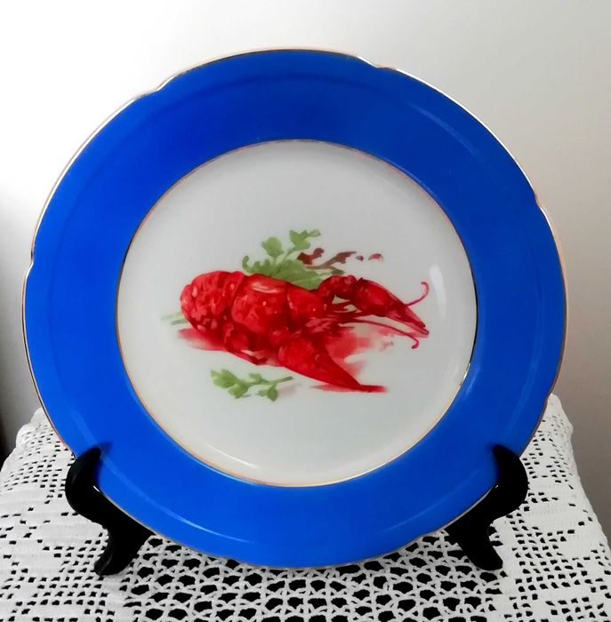 Prato antigo em porcelana da Electro Cerâmica do Candal