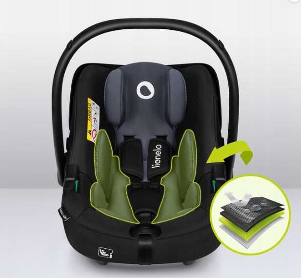Fotelik Samochodowy Nosidełko LIONELO ASTRID iSize 40-87cm Bezpieczne