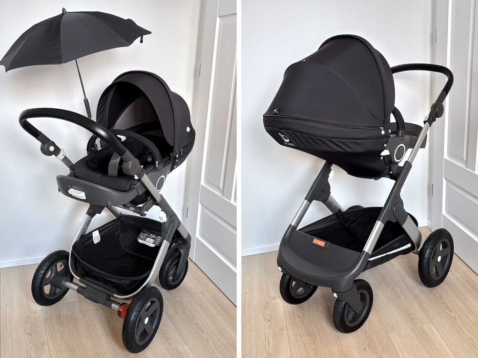 Stokke Trailz Terrain Black | Stan Idealny | Pakiet Nowych Części