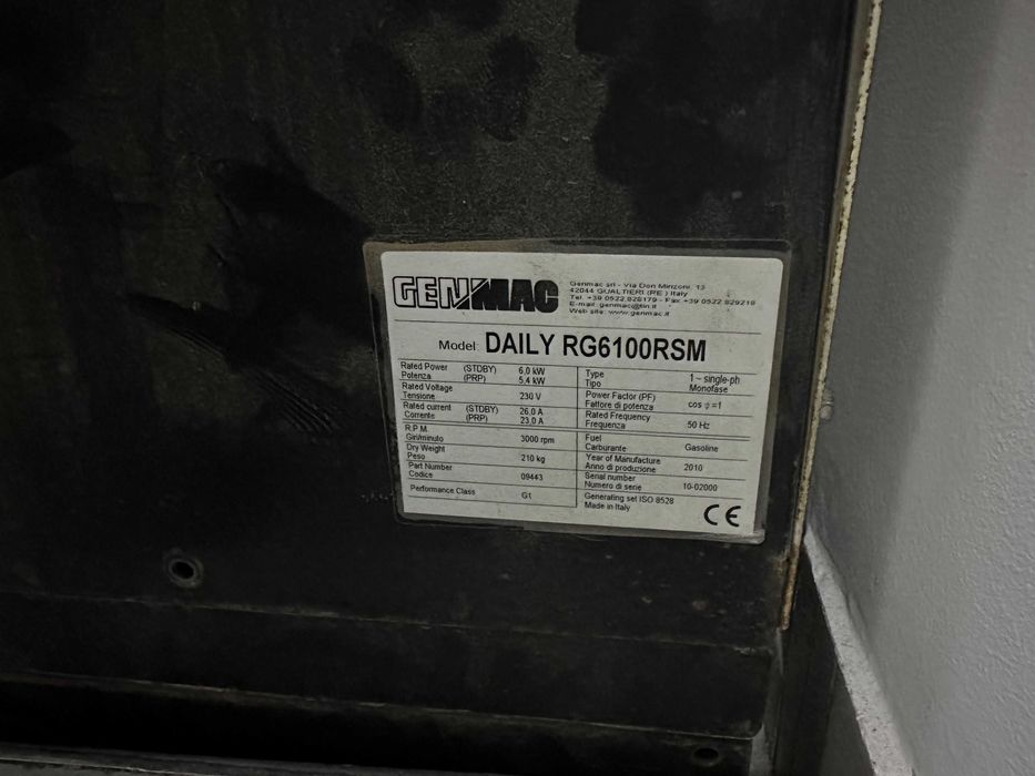 Генератор Genmac Daily RG6100RSM