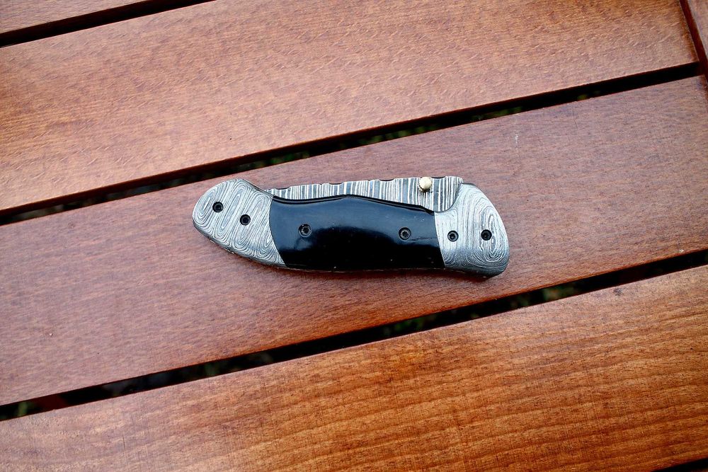 Дамаск. Большой складной нож - 4