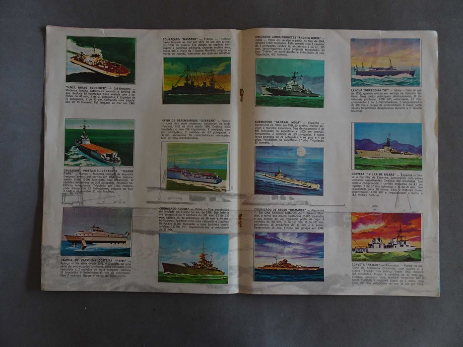 Caderneta de cromos Álbum Navios do Mundo - Disney (faltam 7 cromos)
