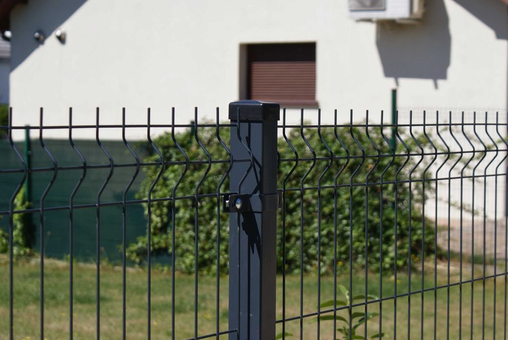 Ogrodzenie panelowe 3D 153cm grafit RAL7016/ Panel + Słupki/ BORDUM
