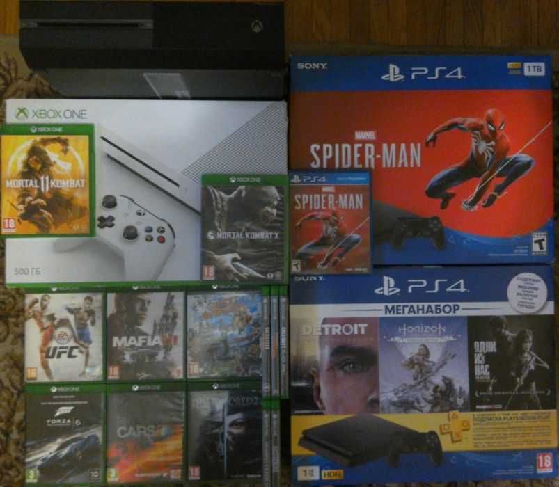PS4Slim(GTA5/RDR2/Cyberpunk/MK/Spider/Fifa24Online)+2джойстика,камера!