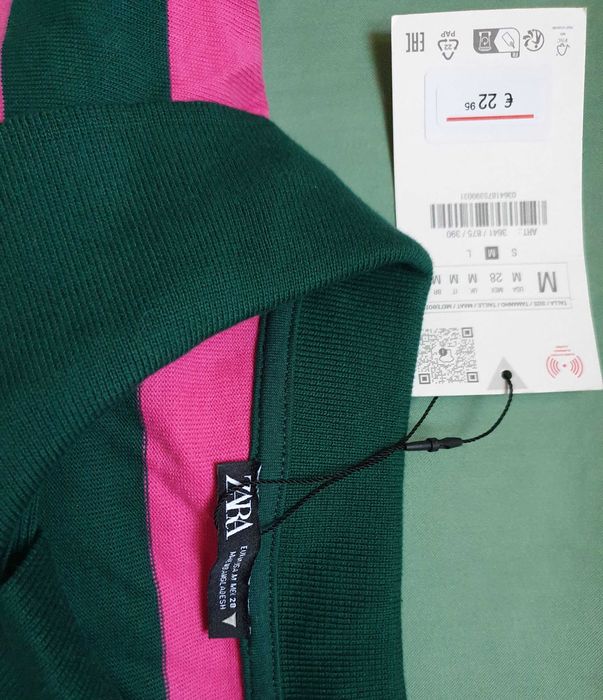 Поло сорочка в смужку "ZARA" m-l