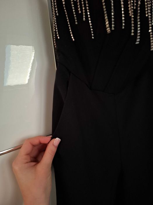 Kombinezon gorsetowy elegancki asos na sylwestra