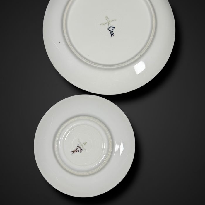 zestaw śniadaniowy trio filiżanka Kaestner Saxonia b6/011753