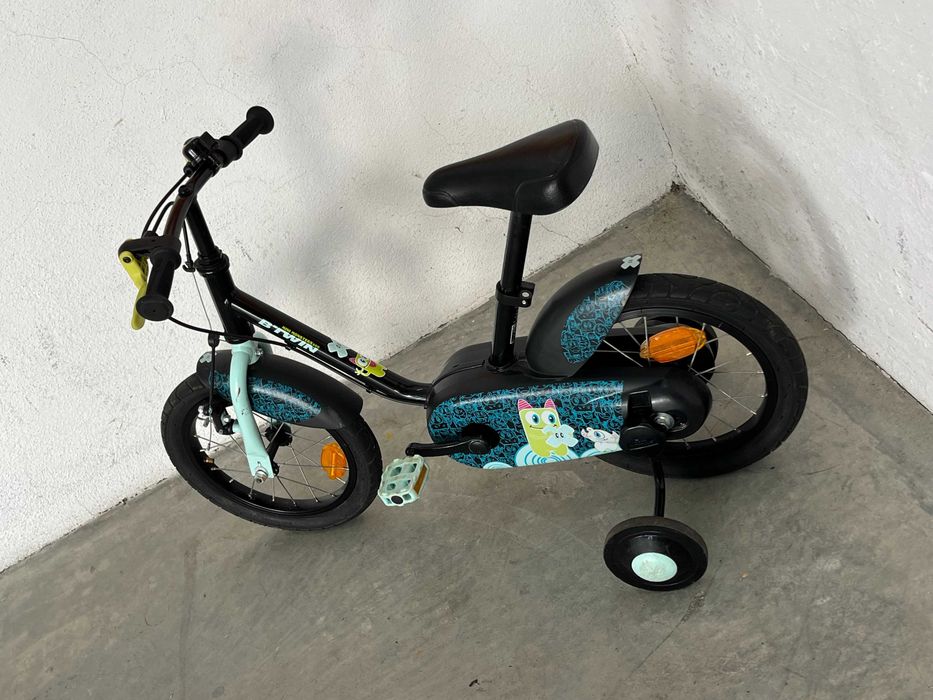Bicicleta roda 14 ideal 3 - 5 anos com rodinhas