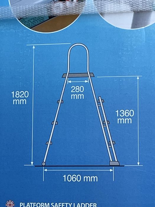 Escada para piscina elevada Gre (nova na caixa)