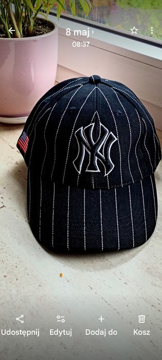 Czapka z daszkiem czarna Nowa z metką Unisex