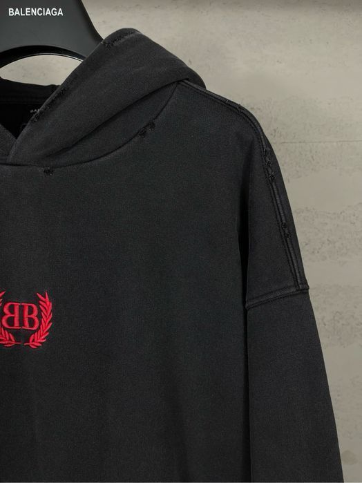 Худи BALENCIAGA оверсайз унисекс оригинал черное