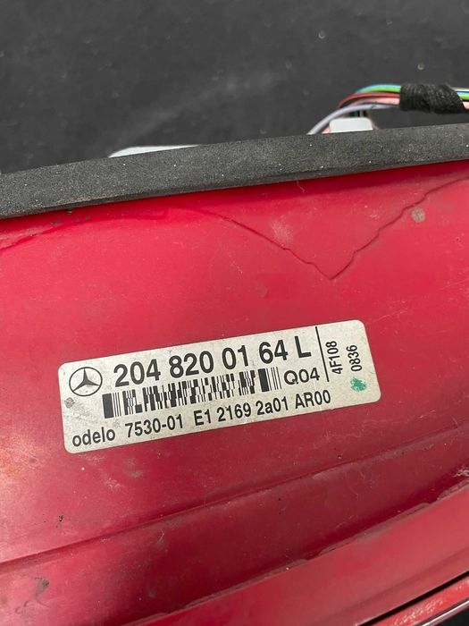 Farolim traseiro Esquerdo Mercedes Classe C (W204) Ano: 2009