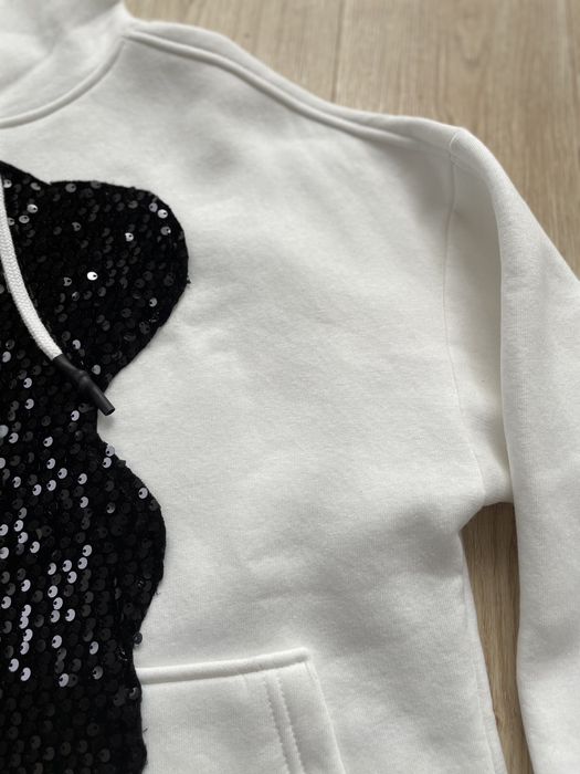 Bluza z kapturem miś ecru Nowa!