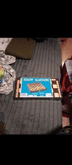 Szachy drewniane