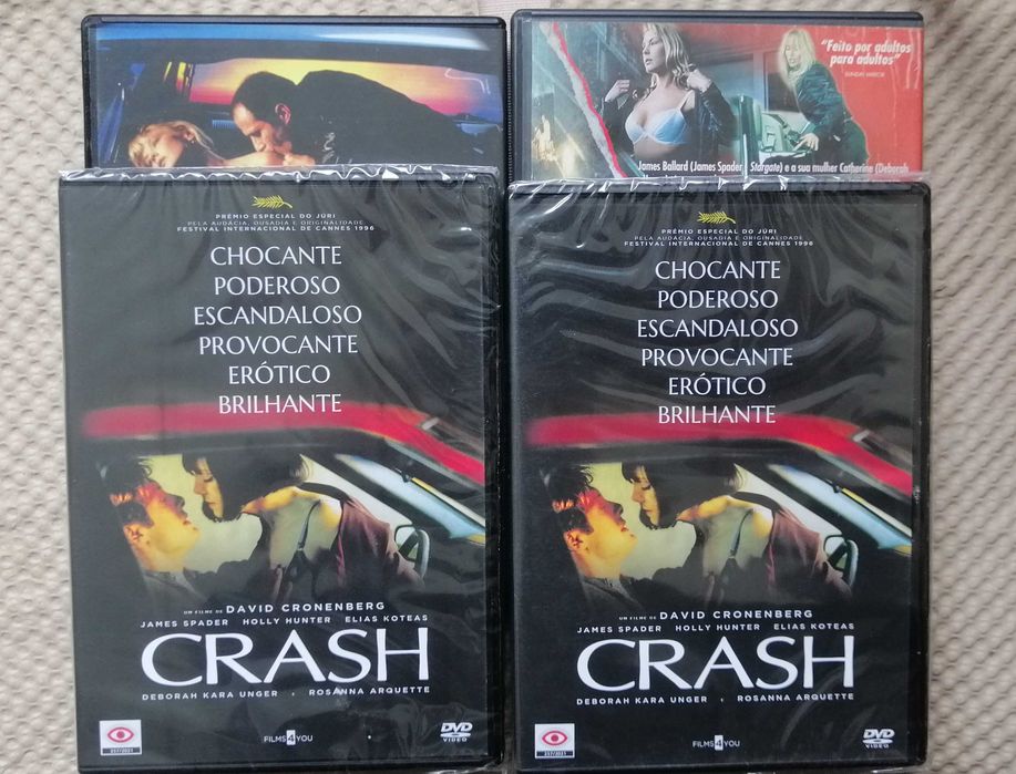 Crash Cronenberg Edições seladas e não seladas