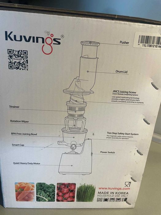 Wyciskarka wolnoobrotowa do soków KUVINGS C9500S