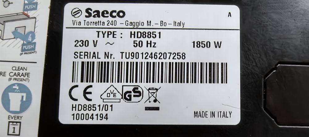 Кавова машина Saeco Energica
