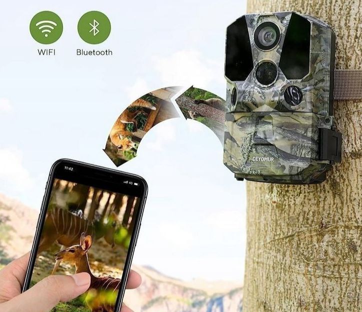 Fotopulapka kamera leśna noktowizyjna CEYOMUR CY65 40MP WiFi 4K