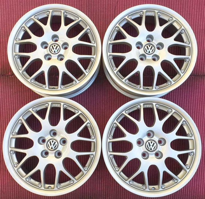 4284-Jantes 16 5x100 Originais BBS, VW Polo, Ibiza, etc