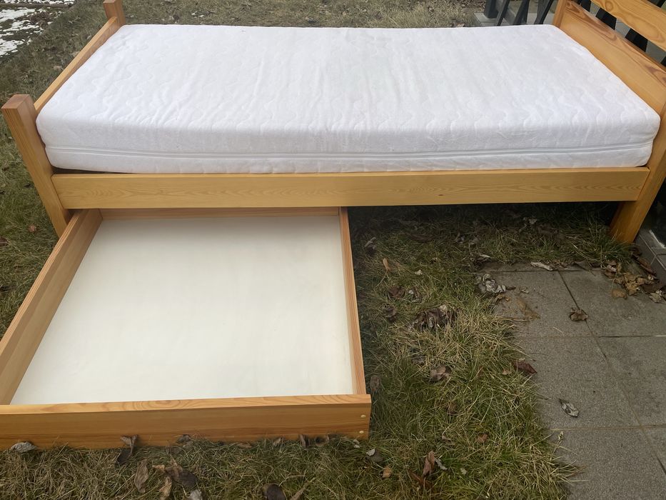 Łóżko drewniane Stelaż regulowany podnoszony  100x200 solidny