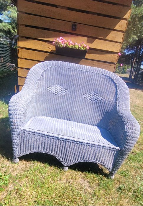 Sofa rattan naturalny, wyjątkowa!!