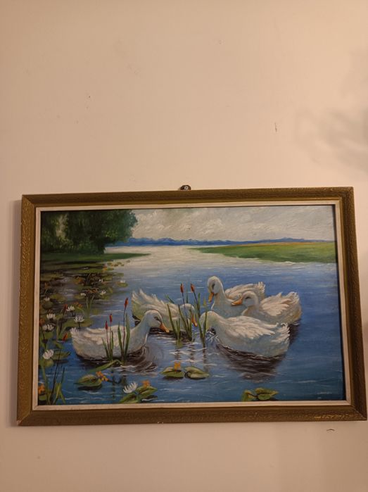 Max Koester ?.Kaczki .Obraz .Germany.