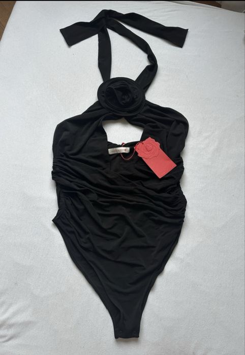 Body z różą Magda Butrym x H&M nowe XXL