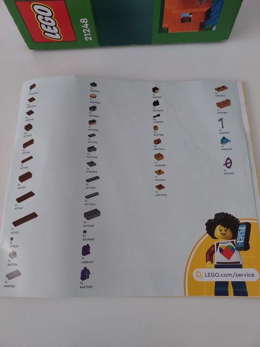 Конструктор LEGO Minecraft Гарбузова ферма 21248