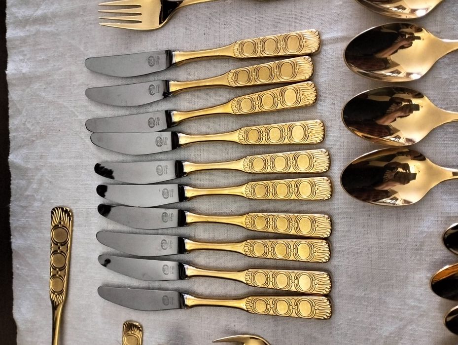 Faqueiro banhado a ouro 24k453338973508085764