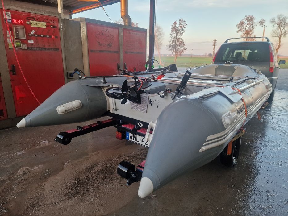 Ponton Maverick 420 z przyczepą plus silnik spalina