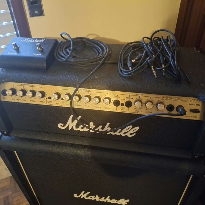 Coluna + Amplificador Marshall
