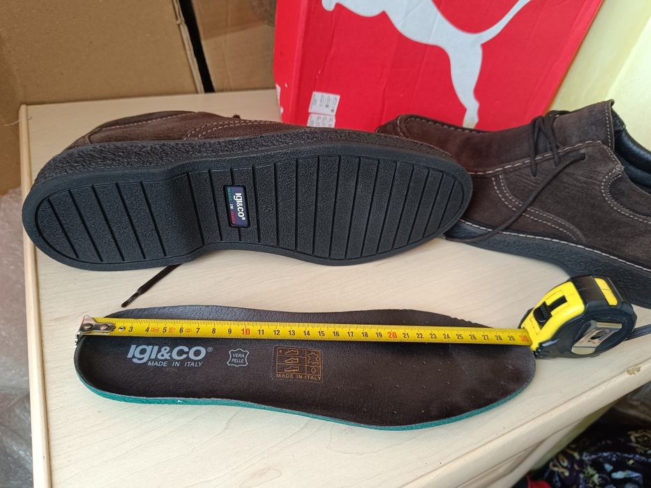 замшеві черевики Igi&co дерби Італія шкіра Оригінал
