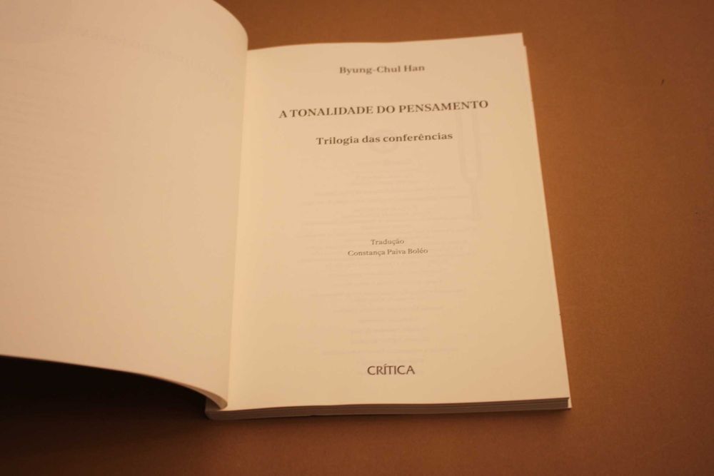 A Tonalidade do Pensamento Byung-Chul Han