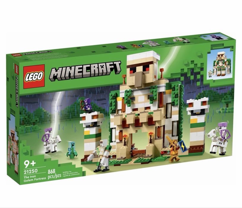 Lego Minecraft Фортеця Залізний голем, 21250, лего майнкрафт